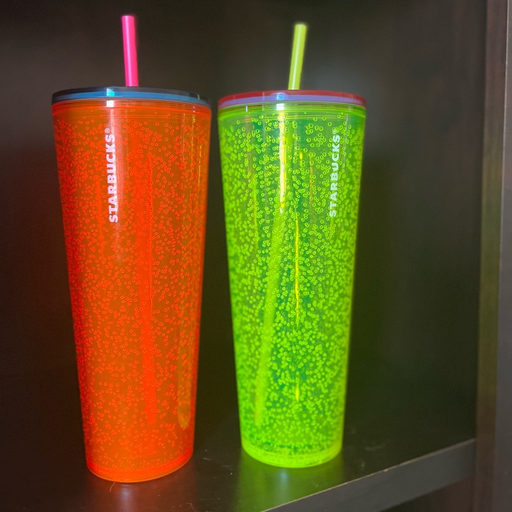 Neon starbucks cup bundle